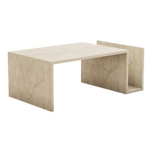 Холна маса Poko от травертен 86,8x50x32,4см