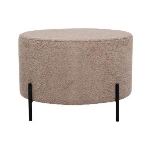 КРЪГЛА ТАБУРЕТКА KRISTAL ЦВЯТ КАПУЧИНО 60X40СМ