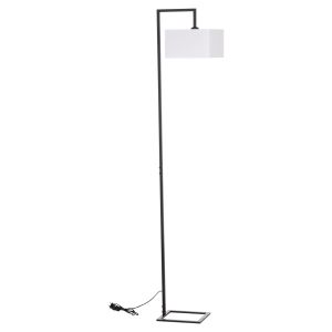 ЛАМПИОН BRANS HM7532.11 ЧЕРЕН МЕТАЛ - БЯЛ PVC КАПАК 25X33X170ВСМ.