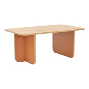 Маса Boca в дъбово-тухлен цвят 100x60x42 см