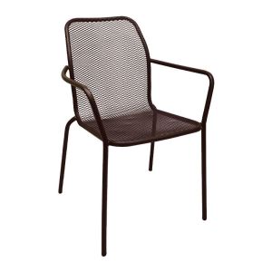 МЕТАЛЕН СТОЛ 182 КАФЯВ ЦВЯТ 55X59X85СМ