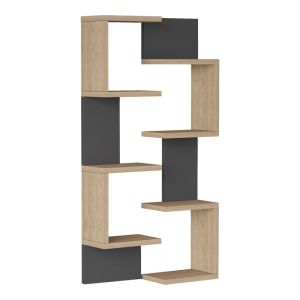ЕТАЖЕРКА POMAR В ЕСТЕСТВЕН АНТРАЦИТЕН НЮАНС 47.2X14.5X92.5СМ