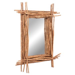 СТЕННО ОГЛЕДАЛО TWIGGER HM4442 ДЪРВО В ЕСТЕСТВЕН ЦВЯТ 80X15X100ВСМ.