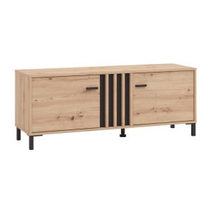 ТВ ШКАФ LAVAL 131 2K2V ARTISAN ДЪБ/ЧЕРЕН 132X40X52СМ