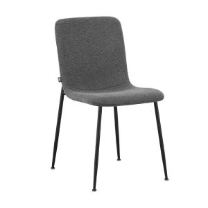 ТРАПЕЗЕН СТОЛ FL5037 С МЕТАЛНИ КРАКА И СИВ ЦВЯТ ПЛАТ 56X43X83СМ