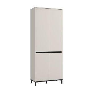 ШКАФ ЗА ОБУВКИ FLANNAN 2K4V КАШМИР/ЧЕРЕН МАТОВ ЦВЯТ 80X40X205СМ