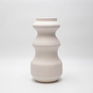 ВАЗА КЕРАМИЧНА, БЯЛА, 13.5x8.5x25.7см