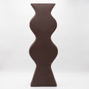 ВАЗА КЕРАМИЧНА, КАФЯВА, 20.5x8x60.5см