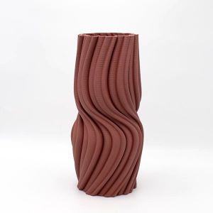 ВАЗА ПОРЦЕЛАН, БОРДО, 17x17x36см
