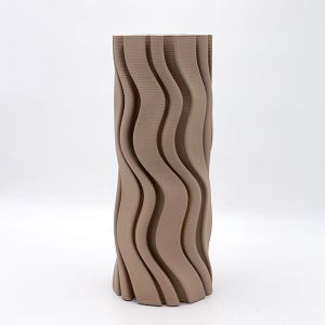 ВАЗА ПОРЦЕЛАН, СВЕТЛО СИВО, 14.5x15x36см