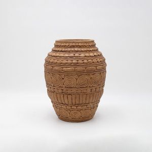 ВАЗА ЦИМЕНТ, КАФЯВА, 22x22x28см