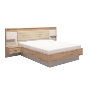 ДВОЙНО ЛЕГЛО MODENA 180 PLUS ARTISAN-КАШМИР-АРТИЗАНТ ПОКРИТИЯ С БЕЖОВ ПЛАТОВЕ 288X209X116СМ (180X200)