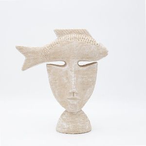 ДЕКОРАТИВНА СКУЛПТУРА, ЦИМЕНТ, БЕЖОВО, 24.5x8x27.5см
