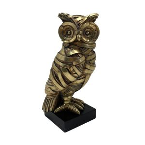 ДЕКОРАТИВНА ФИГУРА FL25090 БУХАЛ ЗЛАТИСТО-ЧЕРЕН ЦВЯТ 9.50*9.50*22.5см