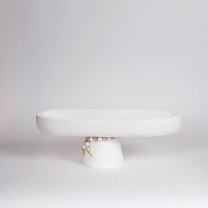 ДЕКОРАТИВНА ЧИНИЯ, ДЪРВЕЕН, БЯЛ, 40x15x14см