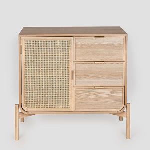 ДЪРВЕНА ЕТАЖЕРКА КАФЯВО 86X40X80СМ