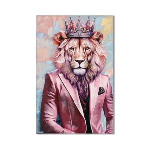 КАРТИНА ВЪРХУ ПЛАТНОТО &quot;Лъв&quot; 120x3x80см