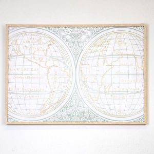 КАРТИНА ПЛАТНО - бежово - зелено 50x70x3см