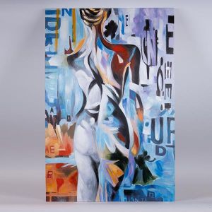 КАРТИНА ПЛАТНО ТЯЛО МНОГОЦВЕТНА 80x120x3см