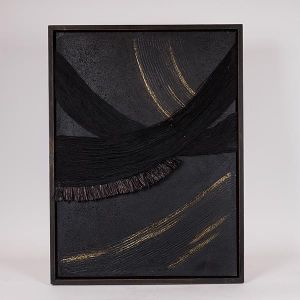КАРТИНА С РЕЛЕФ МОДЕЛ ЧЕРНО - ЗЛАТИСТО 60x4x80см