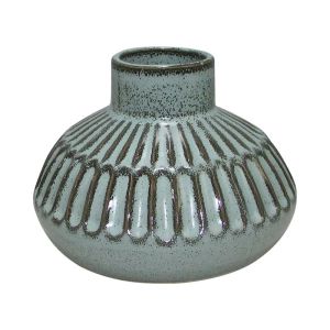 КЕРАМИЧНА ВАЗА 606427 СИН ЦВЯТ 15.8x15.8x11.7см