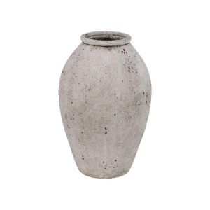 КЕРАМИЧНА ВАЗА FL18054 СИВ ЦВЯТ 19x19x29см