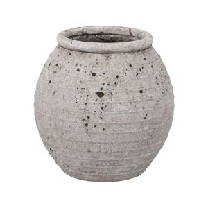 КЕРАМИЧНА ВАЗА FL19311 СИВ ЦВЯТ 19x19x19см