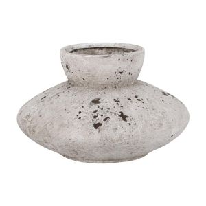 КЕРАМИЧНА ВАЗА FL19365 СИВ ЦВЯТ 21x21x13см