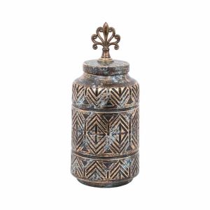 КЕРАМИЧНА ВАЗА VERAMMAN БРОНЗ 32.5 см