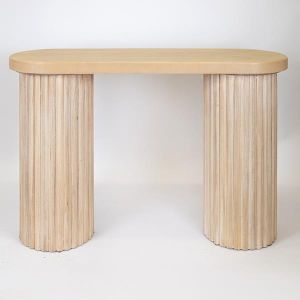 КОНЗОЛА ДЪРВЕНА НАТУРАЛНА 119X40X80.5СМ