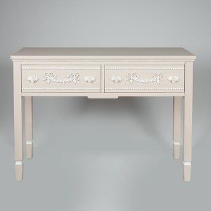 КОНЗОЛА, ДЪРВЕНА, КРЕМАВА 108X40X76.5СМ
