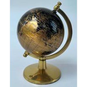 МЕТАЛЕН ГЛОБУС, ЗЛАТИСТО-ЧЕРЕН, 12.70 см