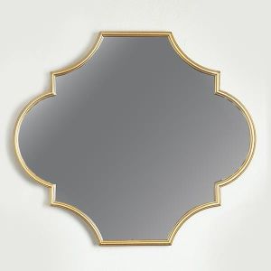 МЕТАЛНО ОГЛЕДАЛО, ЗЛАТИСТО, 75X2,5X65СМ
