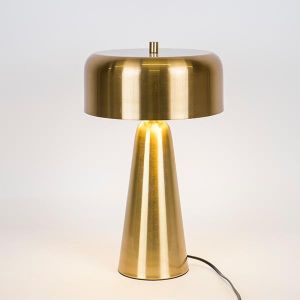 НАСТОЛНА ЛАМПА МЕТАЛНА ЗЛАТИСТА 24.5X40СМ