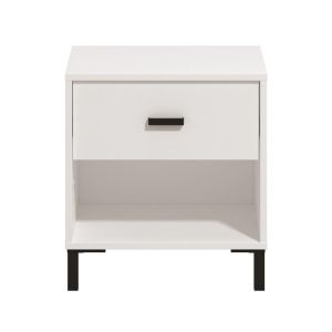 НОЩНО ШКАФЧЕ ALERIA NO1F БЯЛ ЦВЯТ 48X40X52СМ