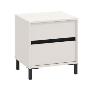НОЩНО ШКАФЧЕ MARRON NO2F КАШМИР/ЧЕРЕН МАТ ЦВЯТ 48X40X52СМ