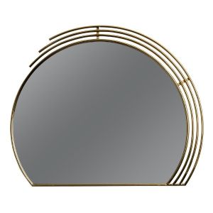 ОГЛЕДАЛО С МЕТАЛНА РАМКА ЗЛАТИСТО 90X70СМ
