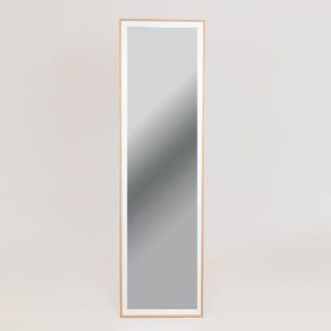 ОГЛЕДАЛО СЪС СТОЙКА ПЛАСТМАСА БЯЛА 35X140СМ