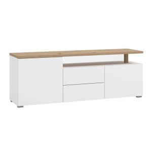 ТВ ШКАФ ATERNO 154 3K2F2V БЯЛ/ ЦВЯТ 154X40X56СМ