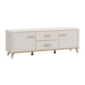ТВ ШКАФ DARWEN 154 3K2F2V КАШМИР/АРТИЗАН ДЪБ/КАШМИР МАТ ФОЛИО 154X40X53СМ
