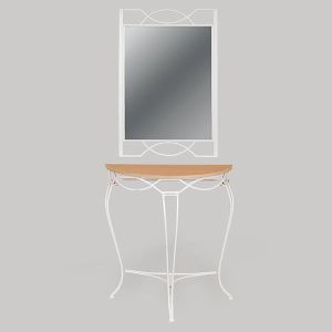 ТОАЛЕТКА - MDF БЯЛ 51X2X76СМ / 74X32X82СМ