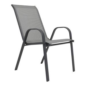 ГРАДИНСКИ СТОЛ FL5001 ЧЕРНО-КАФЯВО-БЯЛ ЦВЯТ ТЕКСТИЛЕН СИВА РАМКА 55x72x92см