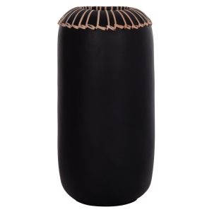 ДЕКОРАТИВНА ВАЗА LENNOX HM4675.01S ТЕРАКОТА В ЧЕРНО - Φ18x33Hсм.