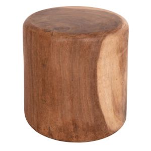 КРЪГЛА ТАБУРЕТКА TOBI HM9791.11 МАСИВНО ДЪРВО SUAR - ЕСТЕСТВЕН ЦВЯТ Φ39x42Hсм.