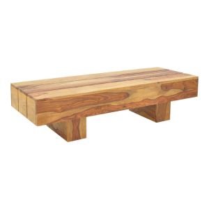 МАСА LUCCA, МАСИВНО ШИШАМОВО ДЪРВО В ОРЕХОВ НЮАНС 120X45X30СМ