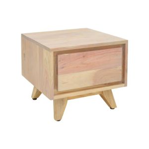 НОЩНО ШКАФЧЕ EMIRA, АКАЦИЕВО ДЪРВО В ЕСТЕСТВЕН НЮАНС 40X40X35СМ
