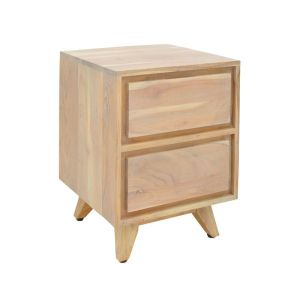 НОЩНО ШКАФЧЕ EMIRA, АКАЦИЕВО ДЪРВО В ЕСТЕСТВЕН НЮАНС 40X40X54СМ