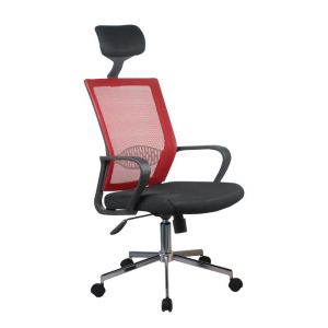ОФИС СТОЛ FL562 ЧЕРНА СЕДАЛКА-ЧЕРНА ОБЛЕГАЛКА 58x61x116/126см