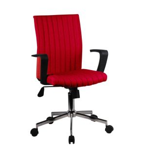 ОФИС СТОЛ FL6910 ЧЕРВЕН 57x58x90/99см