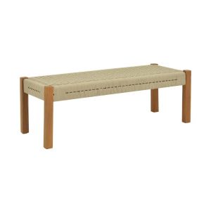 ПЕЙКА UMA, ТИКОВО ДЪРВО И ВЪЖЕ В ЕСТЕСТВЕН ЦВЯТ 150X45X40СМ